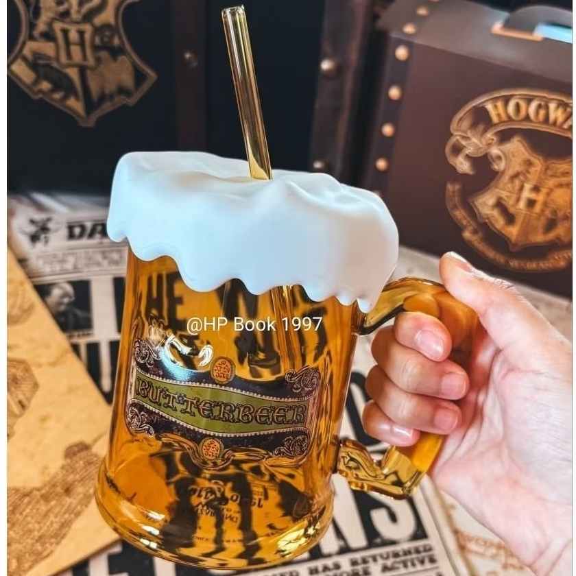 Harry Potter - Butterbeer Cup (Universal Studios) : แฮร์รี่พอตเตอร์ - แก้วบัตเตอร์เบียร์ ของสะสม ของใช้แก้ว ของแต่งบ้าน