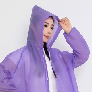 เสื้อกันฝนพกพา วัสดุ EVA หนาและยาวขึ้น ใช้ได้ซ้ำ ตัวเลือกแรกสำหรับการเดินทางกลางแจ้ง