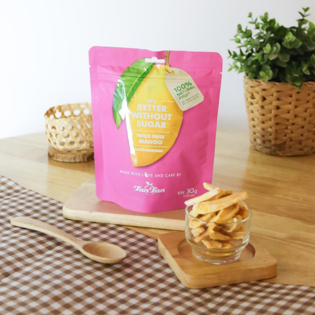TAN TAN Freeze Dried Mango 30 G. มะม่วงอบกรอบ 30กรัม