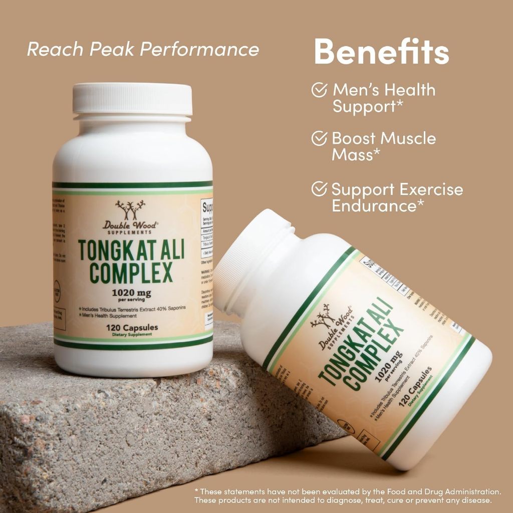 Double Wood Tongkat Ali Extract 200 to 1 for Men (Longjack) Eurycoma Longifolia 1020mg per Serving120 Capsules(No.3009) ราคา ถูกที่สุด ดีลบีเคเค แกลเลอรีภาพที่ 6
