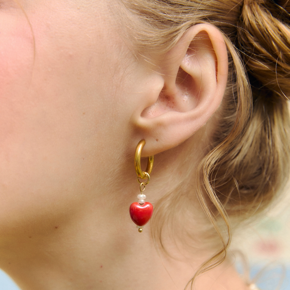 GURLYMADDIE Dazzling Hearts Earrings