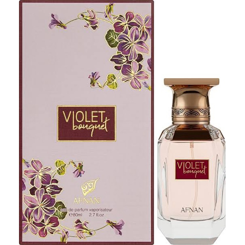 น้ำหอม แท้100% Afnan Violet Bouquet EDP 80ml โคลน MKF 540 ตัวแพง