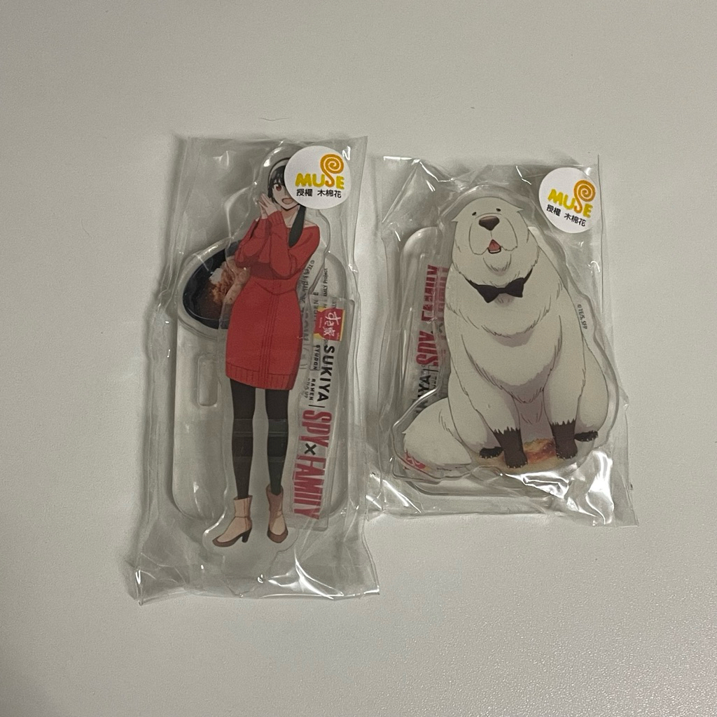 (พร้อมส่ง) Sukiya สุคิยะ Spy x Family สปายแฟม มินิแตนดี้ mini standee - Bond บอนด์ Loid ลอยด์ Yor ยอ
