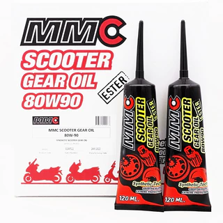 น้ำมันเฟืองท้าย MMC Scooter Gear Oil Ester 80W90 ขนาด 120 ml (ราคาต่อ 1 หลอด)