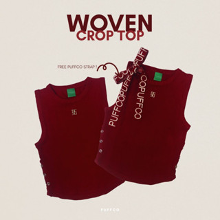 PUFFCO  : Woven crop top