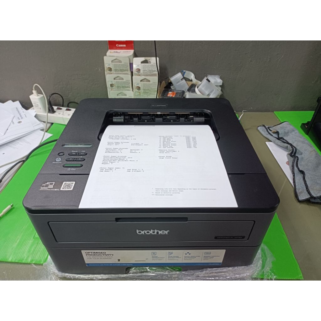 Laser BROTHER HL-L2370DNมือสองหมึกใหม่พร้อมใช้งาน