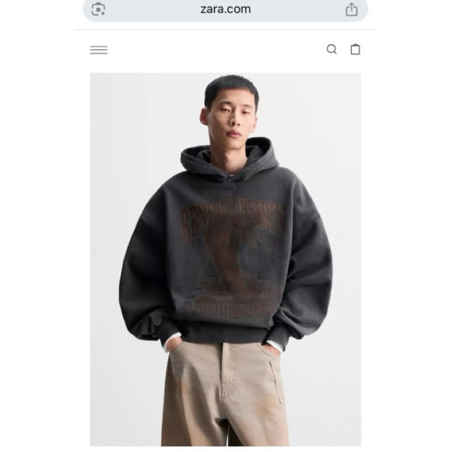 Hoodie Zara men [ส่งต่อ] size L