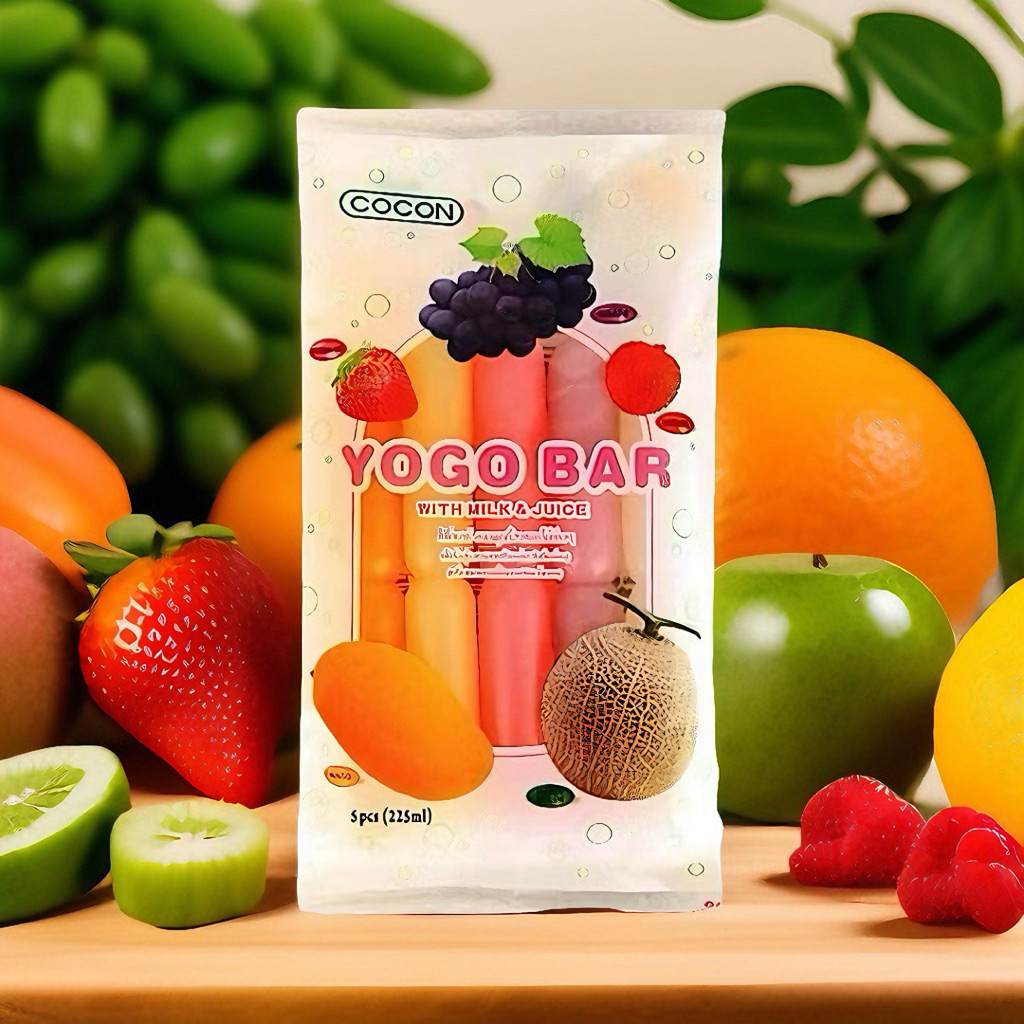 COCON YOGO BAR โคคอน พุดดิ้งโยโกบาร์รสผลไม้ 225 กรัม 1 ถุง