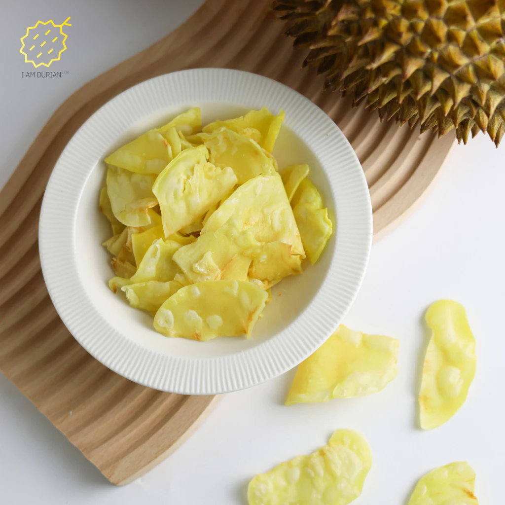 [ของดีปีละครั้ง จันทร์รอบสุดท้าย] I Am Durian Lite ทุเรียนทอด อ้วนน้อย อร่อยหนัก - Original chips - No sugar added thumbnail 3