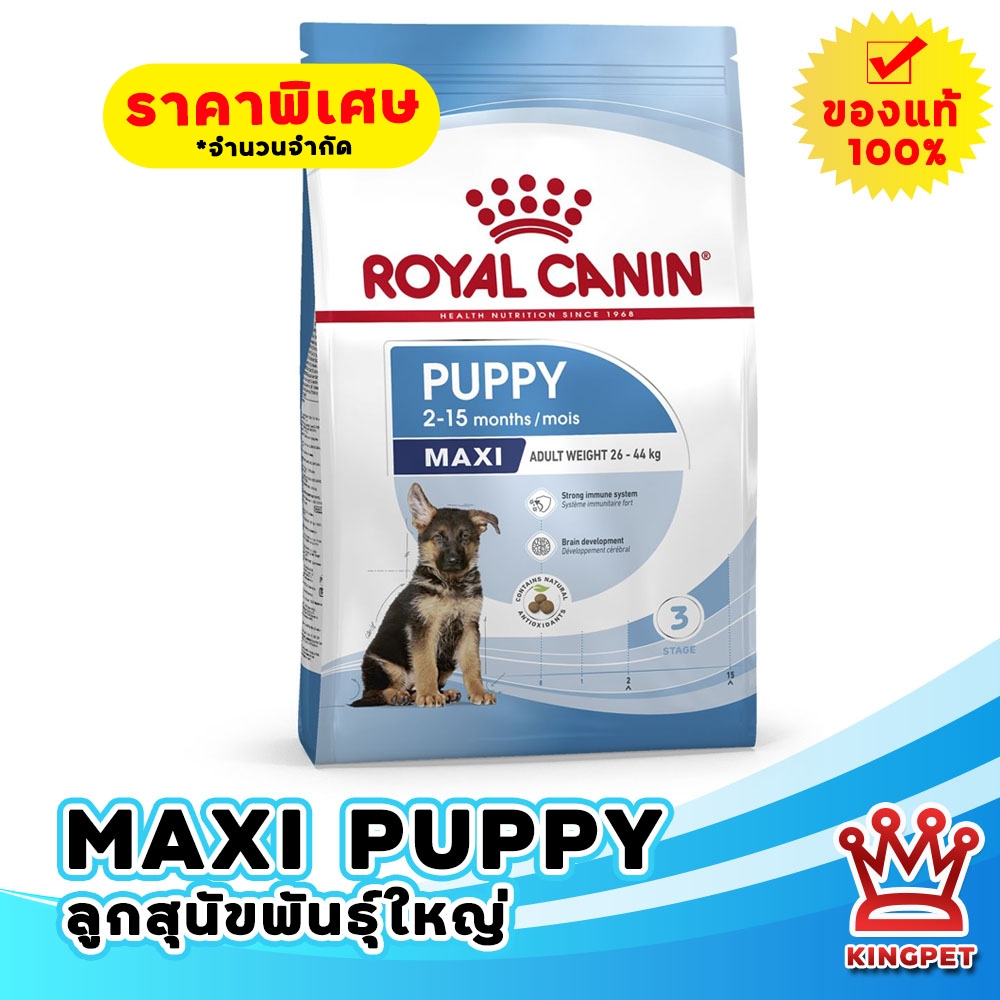 พร้อมส่ง [หมดอายุ 1/2027] ROYAL CANIN MAXI PUPPY 15KG ลูกสุนัขพันธุ์ใหญ่