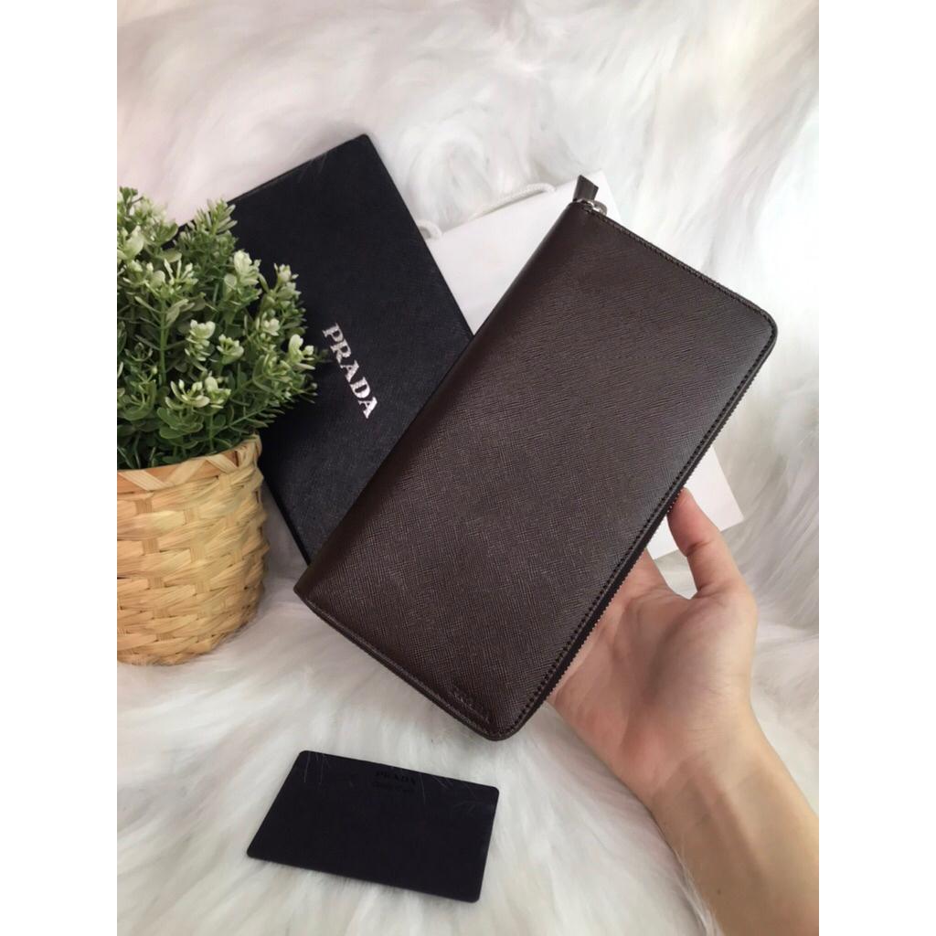 Prada กระเป๋าสตางค์แท้