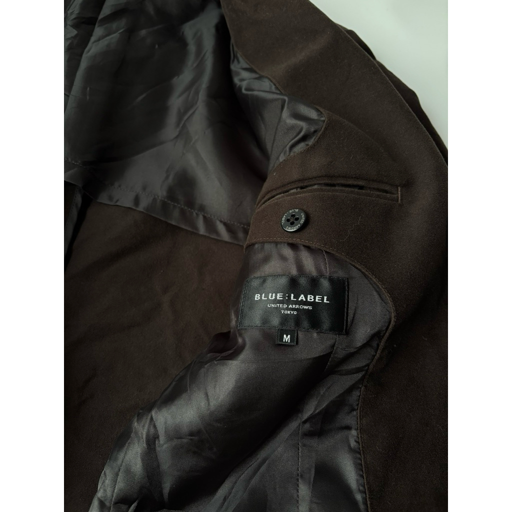 BLUE : LABEL (united arrows) BROWN Flannel blazer