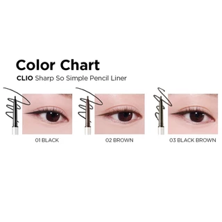 CLIO SHARP SO SIMPLE WATERPROOF PENCIL LINER อายไลเนอร์ดินสอ