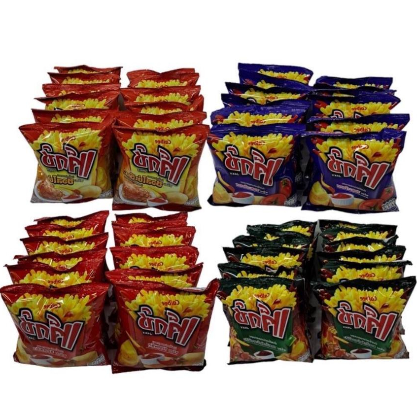 ขนมมันฝรั่งแท่งทอดกรอบ แจ็กช์ (1แพ็คมี 12ซอง) ขนาด 12 กรัม