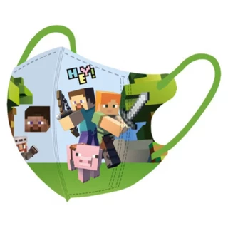 แมสเด็ก 4-12 ปี ลายไมน์คราฟต์ Minecraft พร้อมส่งที่ไทย