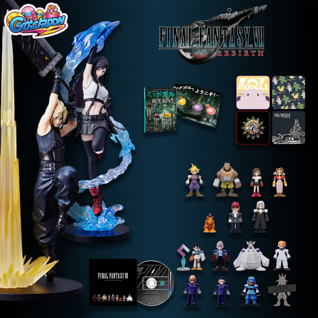 (ของแท้ พร้อมส่ง) รางวัล G ichiban Kuji Final Fantasy rebirth VII FF7 rebirth ไฟนอลแฟนตาซี  รางวัล G