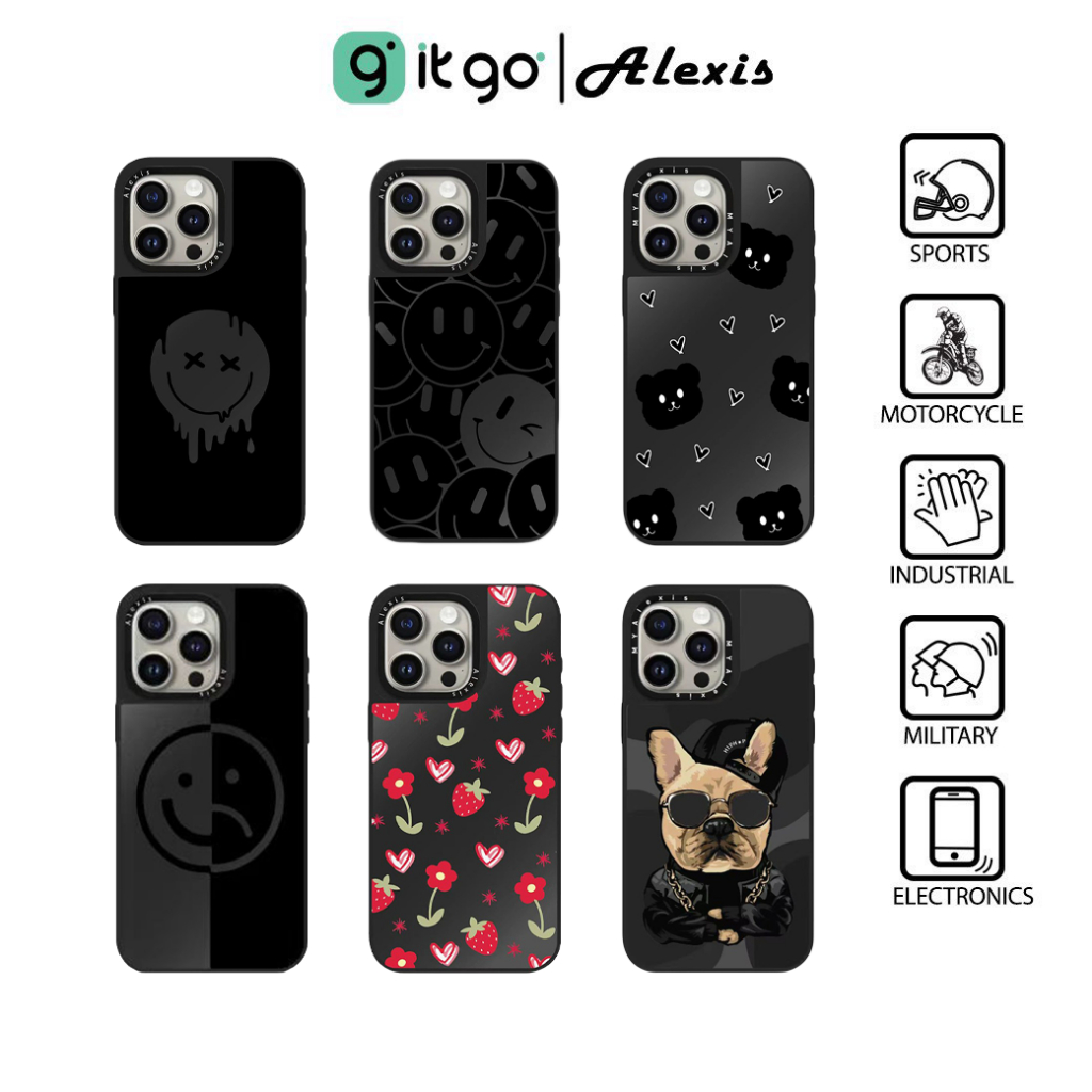 เคสดำกันกระแทก Alexis Cartoon ซ่อน Magnetic (5)