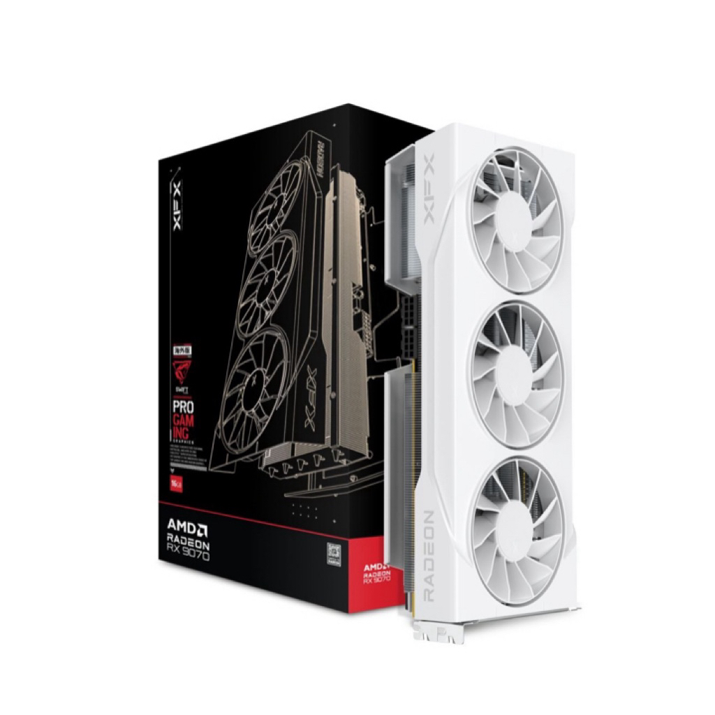 Rx9060xt 16GB มือ1 XFX swift white 3 fan