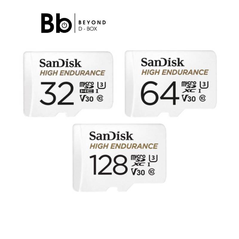 เมมโมรี่การ์ด SanDisk High Endurance MicroSDXC Class 10 (เลือกความจุได้) by BB Beyond D-Box