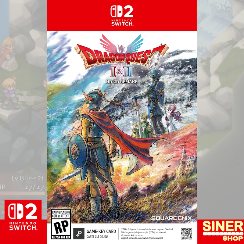 🎮 [NSW2][Game-Key Card] : DRAGON QUEST I & II HD-2D Remake (US) (America)
