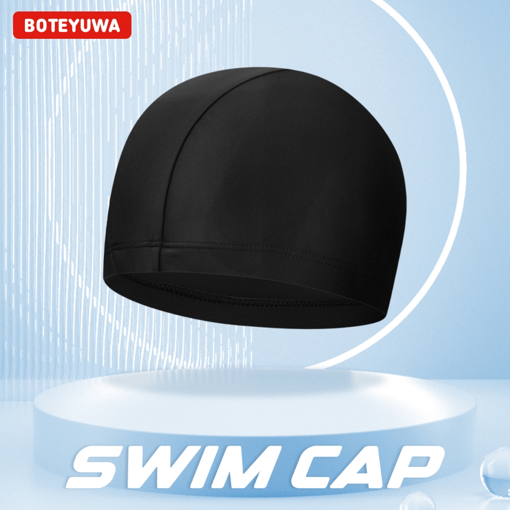 หมวกว่ายน้ำผู้ใหญ่ ผ้าแห้งเร็ว ผู้ชายและผู้หญิง swimcap MAOZI หมวก