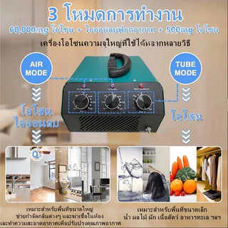 COD เครื่องอบโอโซน 3 โหมดการทำงาน โอโซน สำหรับฆ่าเชื้อ ความเข้มข้นสูง ล้างอาหาร ไอออนลบฟอกอากาศ กำจัดกลิ่นไม่พึงประสงค์