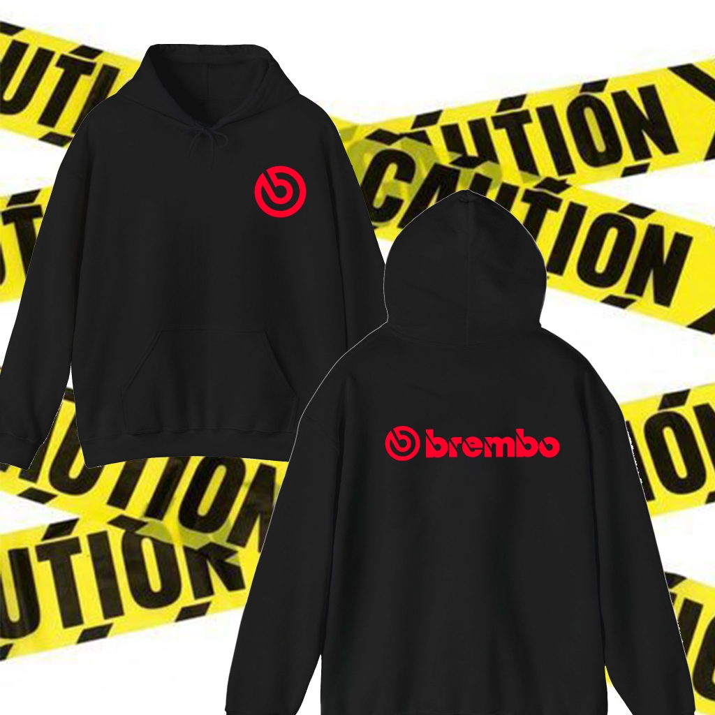 เสื้อยืด KGNPRO® | เสื้อฮู้ด Brembo โลโก้แดง หน้า หลัง | Hoodie |M-3XL