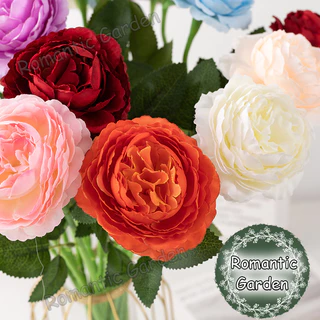 ดอกโบตั๋นประดิษฐ์ ดอกเดี่ยวก้านสั้น 6 สีให้เลือก ดอกโบตั๋นปลอม โบตั๋นก้านสั้น ดอกไม้ประดิษฐ์ ดอกไม้ปลอม ตกแต่งบ้าน