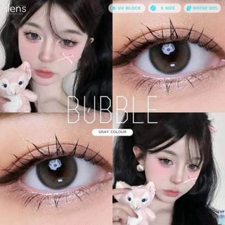 คอนแทคเลนส์ รุ่น Bubble - ilens ค่าอมน้ำ 60% เลนส์ฟิลเตอร์ สี Gray เทา /Brown น้ำตาล ขนาดมินิ