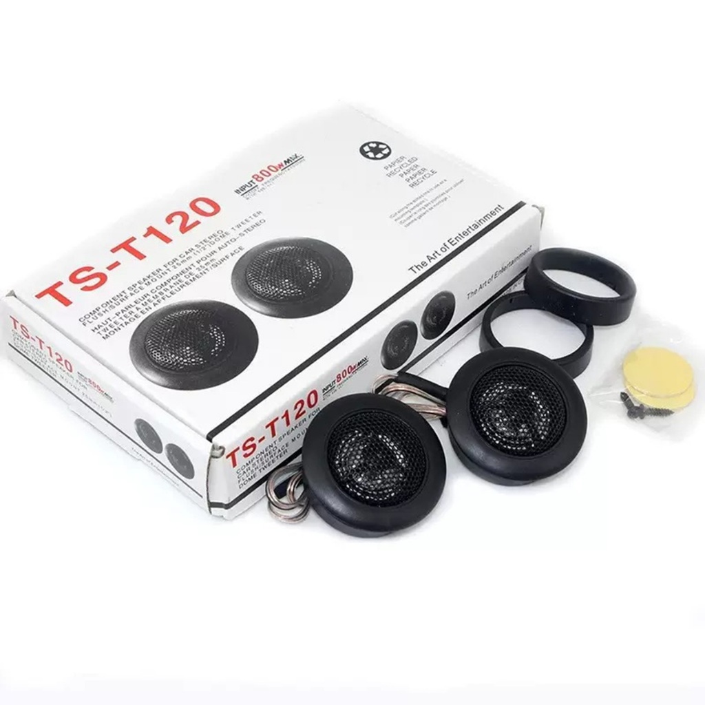 ทวิตเตอร์โดมขนาด 1นิ้ว TS-T120 ทวิตเตอร์โดมขนาด 1"- กำลังขับสูงสุด 12V 120W