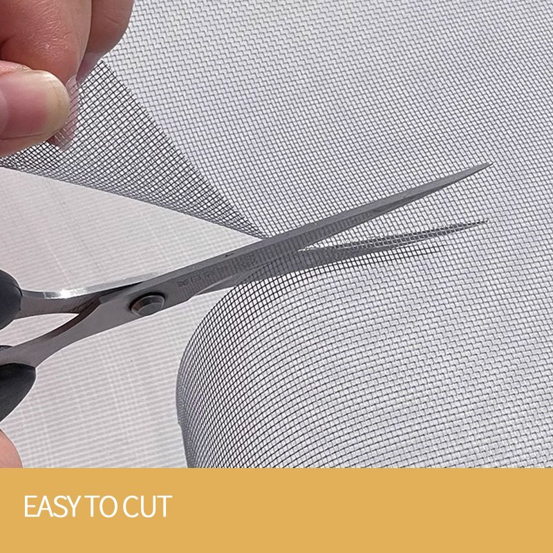 ยาว5m/10m ตาข่ายมุ้งไฟเบอร์ มุ้งกันยุง กันแมลง มุ้งติดประตูหน้าต่าง สีเทา/ขาว/สีดำ Glass fiber screen - รูปที่ 3
