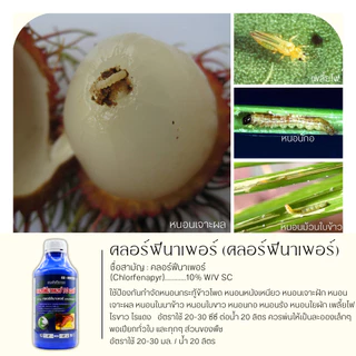 คลอร์ฟีนาเพอร์ 1ลิตร (ตราไก่เกษตร) เกรดพรีเมี่ยม กำจัดหนอนชอนใบ หนอนห่อใบข้าว หนอนม้วนใบข้าว