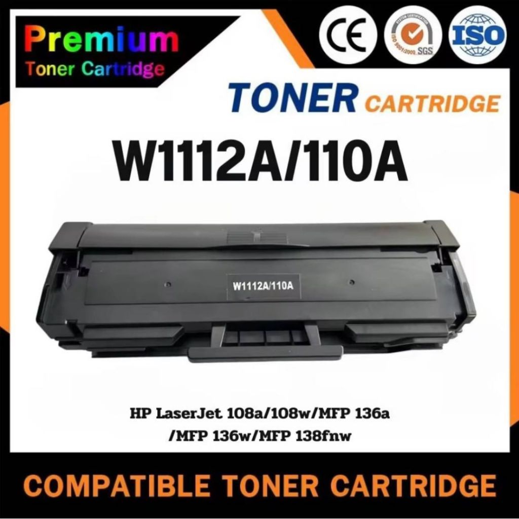 HOME Toner Cartridge W1112A/W1112/HP110A/HP 110A For HP Laser MFP 136/136W/136NW/138P/138PN/138
