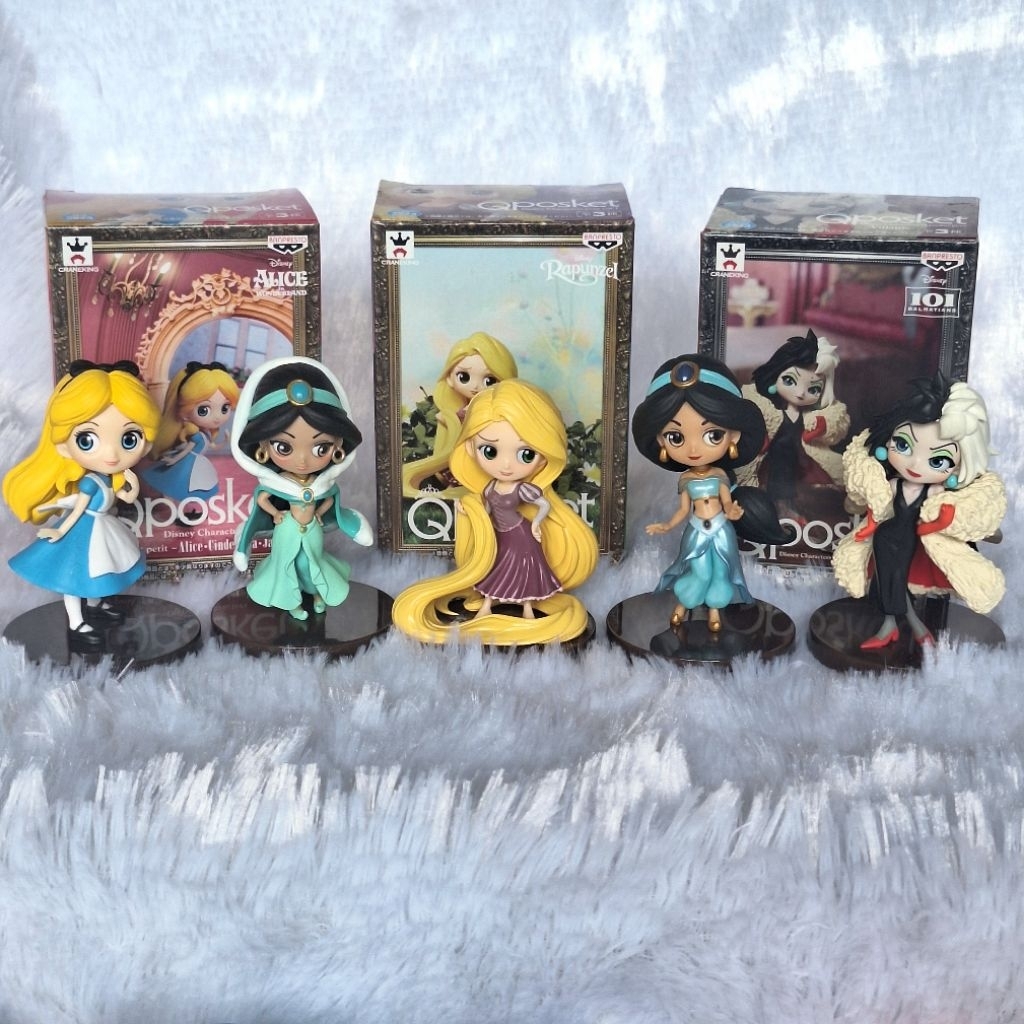 Qposket petit มือสอง disney princess สูงประมาณ 7 เซ็น