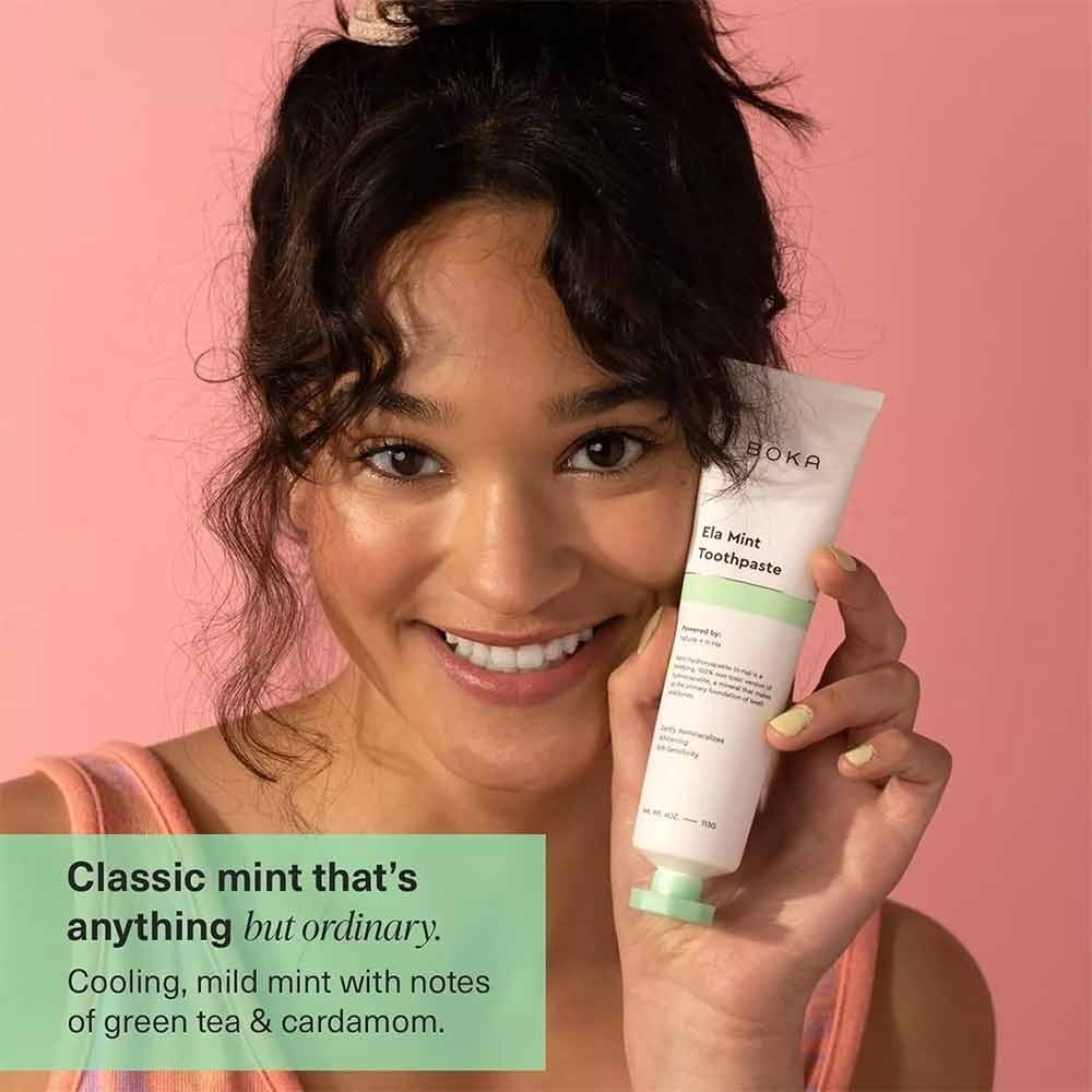 Shipping from Thailand-BoK Fluoride Free Toothpaste Nano Hydroxyapatite, Remineralizing, Sensitive Oral Care ราคา ถูกที่สุด ดีลบีเคเค แกลเลอรีภาพที่ 7