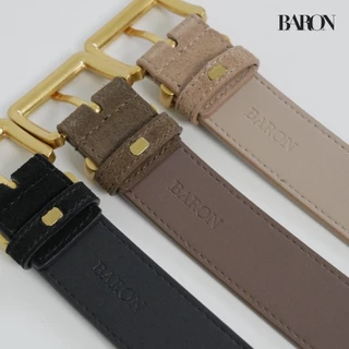 BARON Men Suede Belt เข็มขัดหนังกลับผู้ชายแบรนด์ บารอน