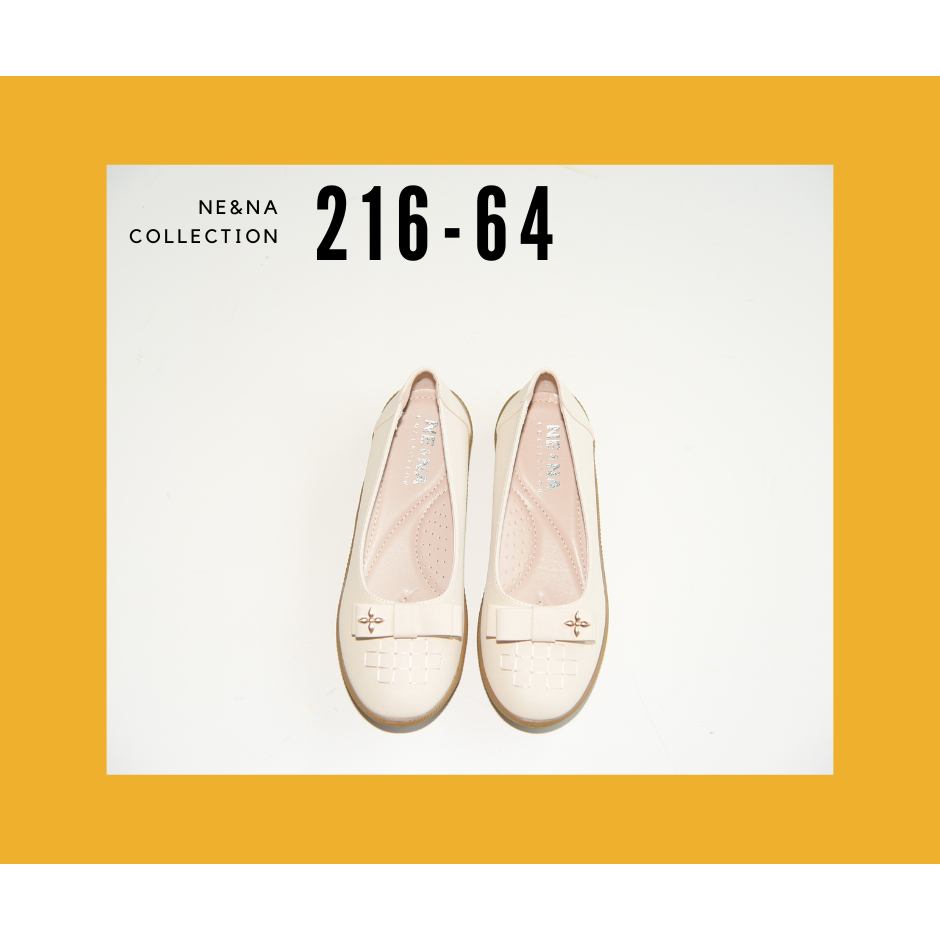 รองเท้าเเฟชั่นผู้หญิงเเบบ Slip on ส้นเตี้ย No. 216-64 NE&NA Collection Shoes