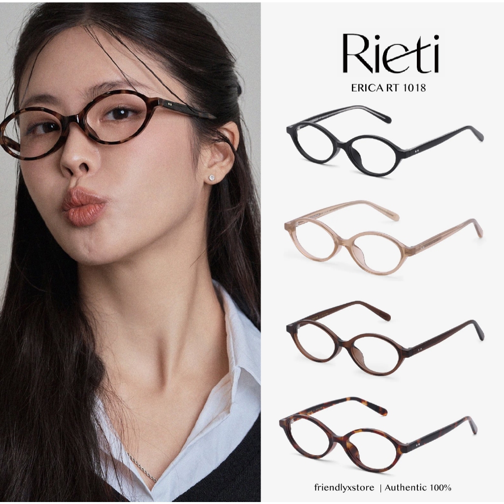 (pre-order/พร้อมส่ง) แว่น RIETI ERICA RT1018 รอบโปร ของแท้