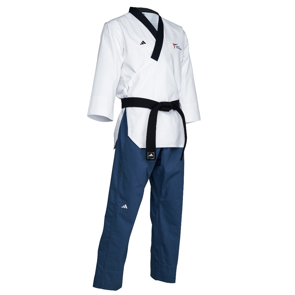 adidas Poomsae ชุดพูมเซ่​ของผู้หญิง คอดำ (adiTPAF02)