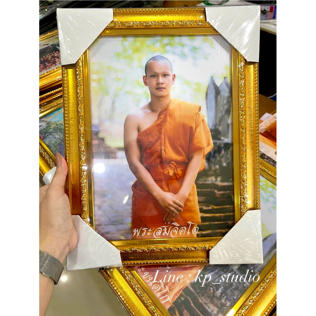 กรอบทอง A4 ใส่เกียรติติบัตร ใส่รูป กระจกจริง รูป+กรอบ ใส่ได้ทั้งแนวตั้ง-แนวนอน สินค้าพร้อมส่ง 🎁