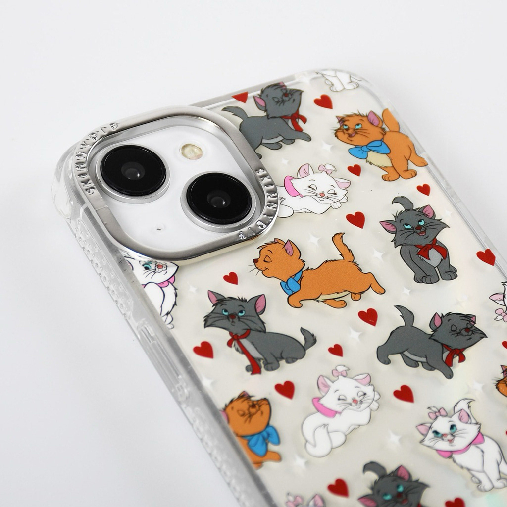 ✨ พร้อมส่ง ✨ SKINNYDIP x Disney Aristocats Ditsy Heart Case (ลิขสิทธิ์แท้ 100%) เคสดิสนีย์   รุ่น 15 Pro ราคา ถูกที่สุด ดีลบีเคเค แกลเลอรีภาพที่ 7