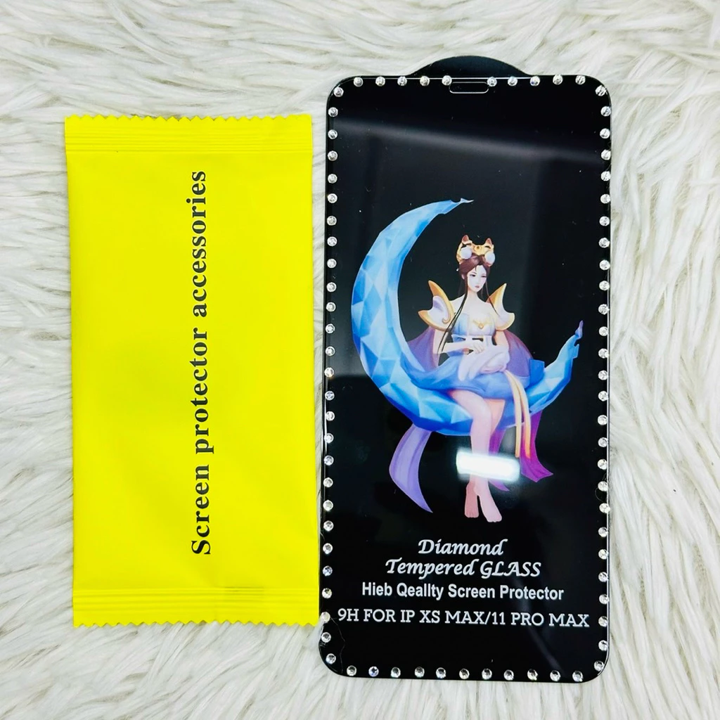 ฟิล์มกระจกขอบเพชร สำหรับ iPhone XR Xsmax 11 11Pro 11Promax 12 12Pro 12Promax 13 13Pro 13Promax 14 14Plus 14Pro 14Promax thumbnail 4