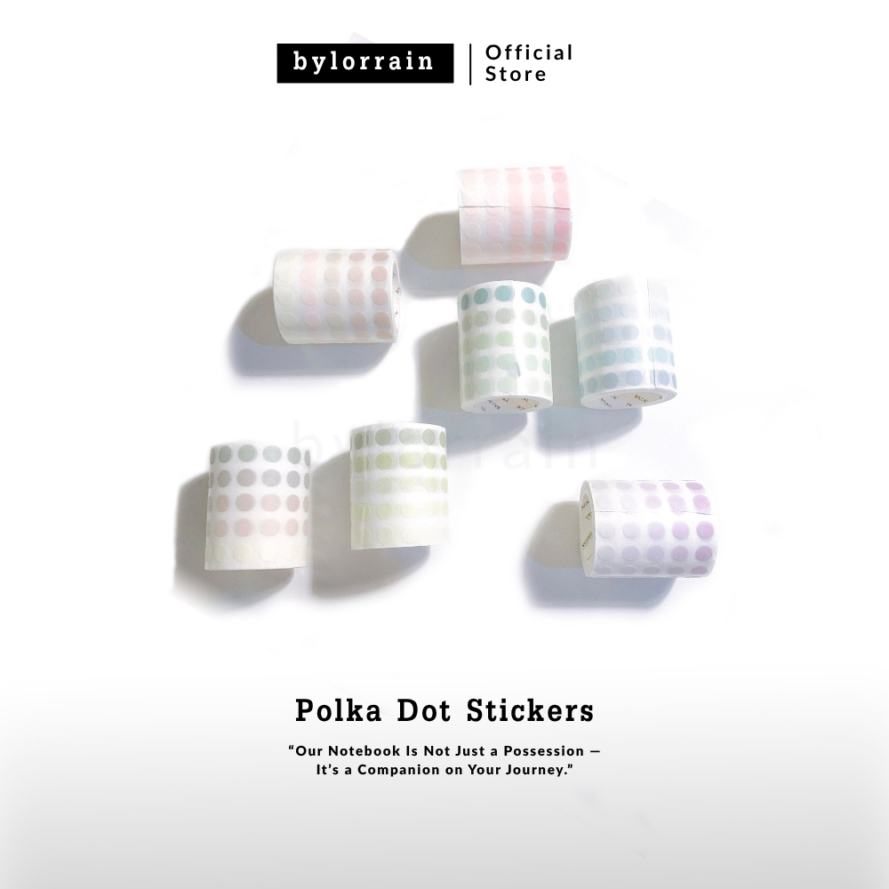 สติ๊กเกอร์ตกแต่งลายจุด สามารถเขียนทับได้ : Polka Dot Stickers