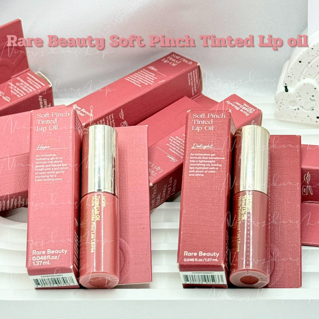 พร้อมส่ง-•ใหม่ลิปทินต์ Rare Beauty Soft Pinch Tinted Lip Oil 1.37ml ขนาดทดลอง