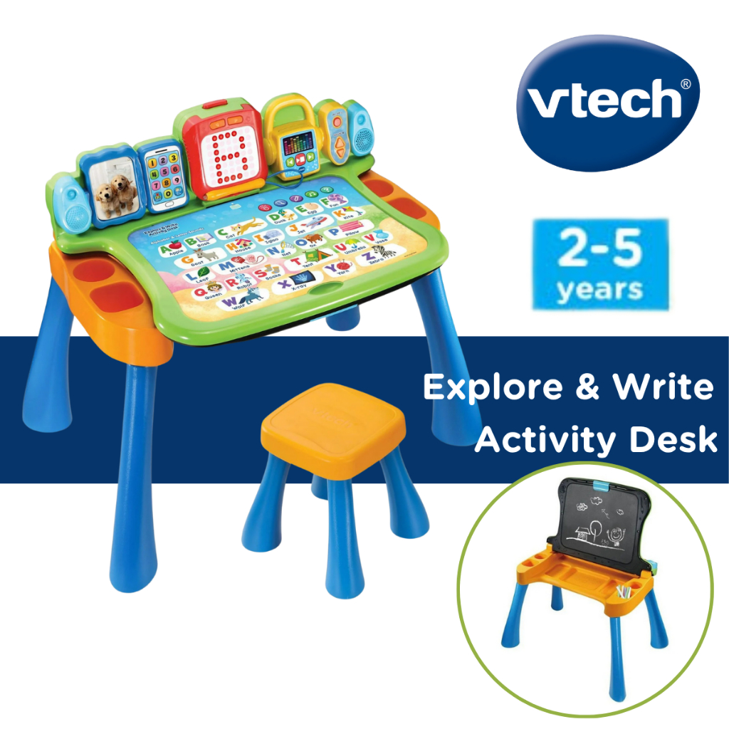 VTech Explore & Write Activity Desk โต๊ะกิจกรรมอัจฉริยะ พัฒนาการเรียนรู้รอบด้านสำหรับเด็กเล็ก