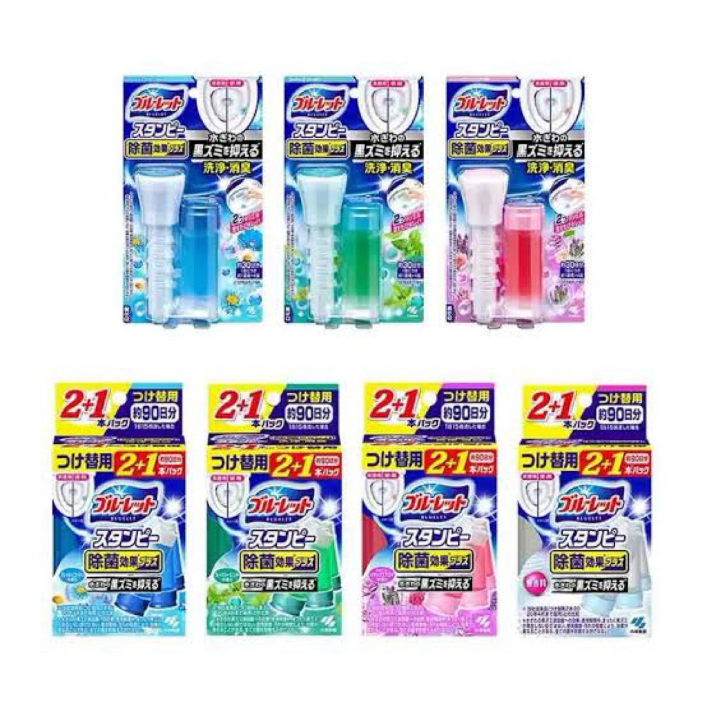 Kobayashi Bluelet Stampy Toilet Cleaning 28 g. เจลดับกลิ่นชักโครก ฆ่าเชื้อโรค หอม ของแท้จากญี่ปุ่น
