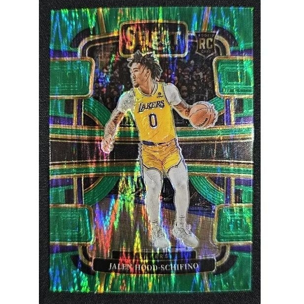 Jalen Hood-Schifino RC 2023-24 Panini Select Basketball Concourse Green shock prizm