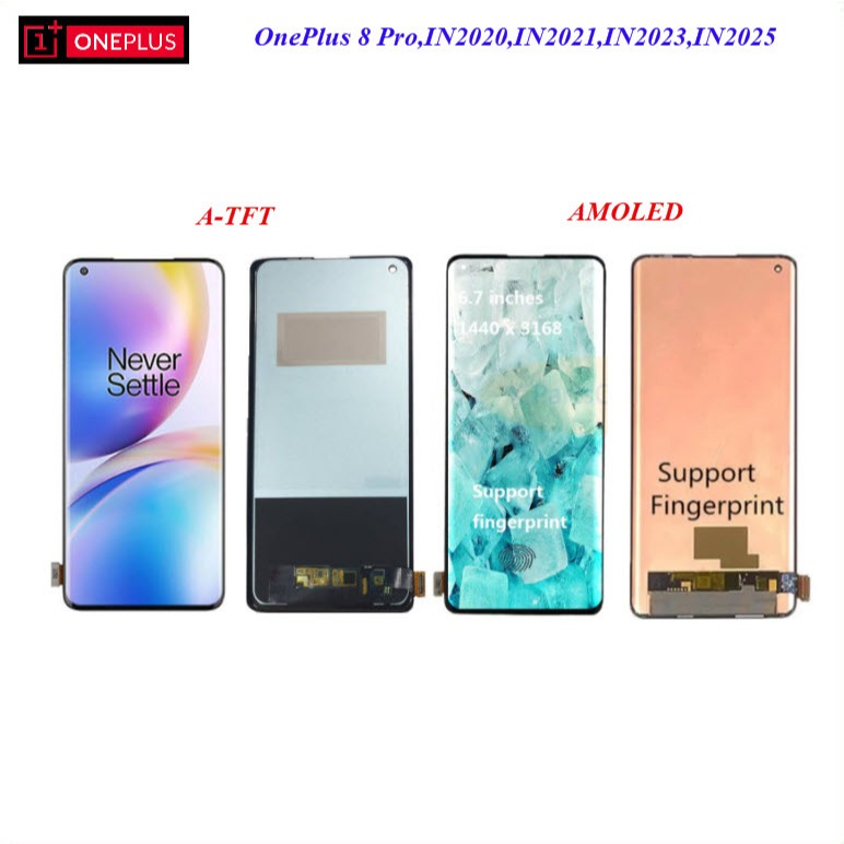 อะไหล่มือถือ จอ LCD.OnePlus 8 Pro,IN2020,Find X2 Pro,CPH2025+ทัชสกรีน 6.7 นิ้ว