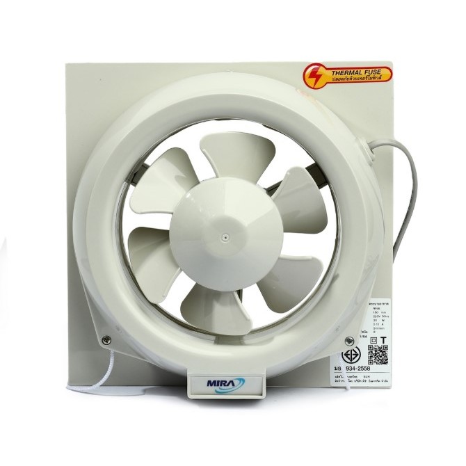 พัดลมดูดอากาศขนาด 6 นิ้ว M66  ติดกระจก MIRA มิร่า มีร่า (M281-M66)