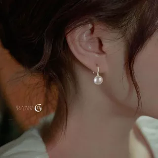 GLAMOR✨ต่างหูเงินแท้ Orb & Curve ต่างหูไข่มุก ดีไซน์เรียบหรู เงินแท้925 ใส่ออกงาน
